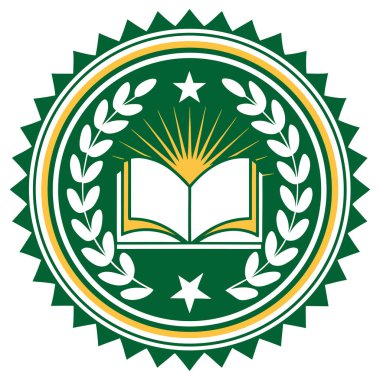 The color palette is dominated by red, black/dark gray, and a soft yellow/beige. The inner circle and flower are framed by stylized scrollwork and teardrop shapes, giving it a look reminiscent of traditional folk art, decals, or emblems. 