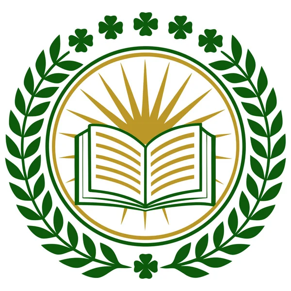 The color palette is dominated by red, black/dark gray, and a soft yellow/beige. The inner circle and flower are framed by stylized scrollwork and teardrop shapes, giving it a look reminiscent of traditional folk art, decals, or emblems. 
