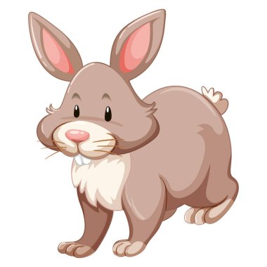 Tatlı Tavşan Çizimi Çocuklar, Paskalya ve Hayvan Temalı Tasarımlar İçin Mükemmel