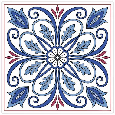 Zarif çiçekleri ve yapraklı sarmaşıkları içeren, geleneksel seramik seramik seramik seramik seramik seramik seramik veya porselen tarzını çağrıştıran kusursuz, tekrarlayan bir desen..