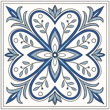 Zarif çiçekleri ve yapraklı sarmaşıkları içeren, geleneksel seramik seramik seramik seramik seramik seramik seramik veya porselen tarzını çağrıştıran kusursuz, tekrarlayan bir desen..