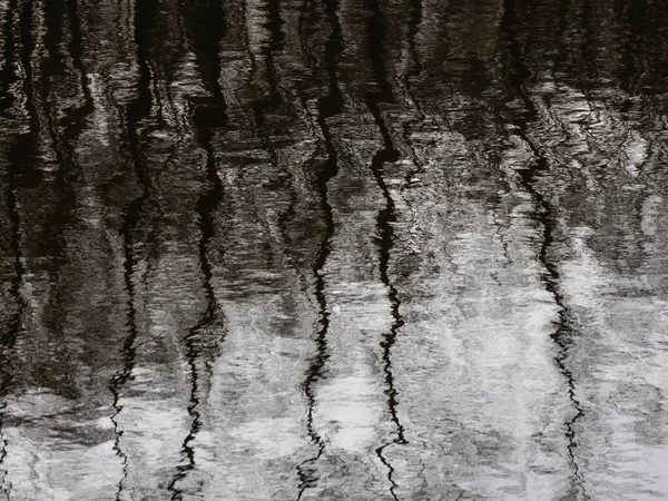 Soyut sanat. Dalgalı su yüzeyi. Suda yansıma. Arkaplan olarak ilginç soyut desen 