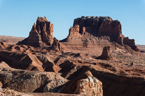 Cin Vadisi Eyalet Parkı 'ndaki Molly' nin kırmızı kaya oluşumunun yakın görüntüsü. Güney Utah, ABD.