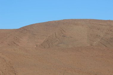 Fas 'ta Agdz ve Ait Saoune arasındaki dağlar