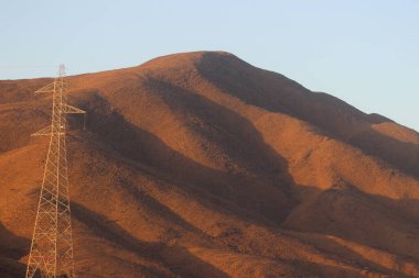 Fas 'ta Agdz ve Ait Saoune arasındaki dağlar
