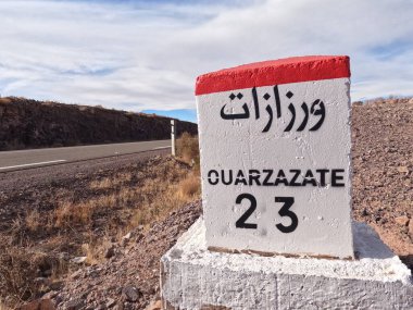 Fas 'ta Ouarzazate İşareti