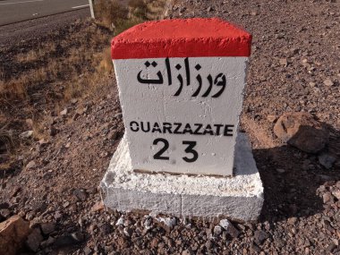 Fas 'ta Ouarzazate İşareti