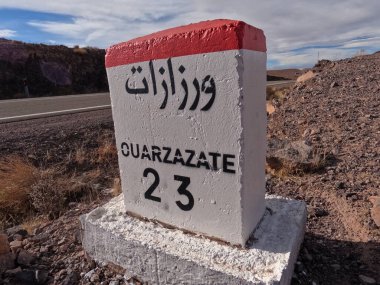 Fas 'ta Ouarzazate İşareti