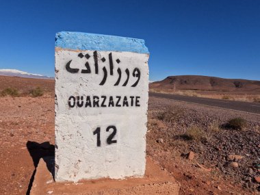 Fas 'ta Ouarzazate İşareti