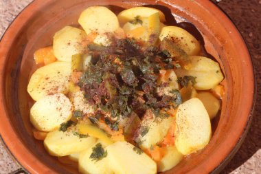 Fas Tajini ya da Tagine Yakın plan