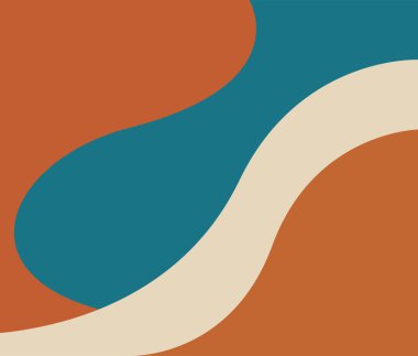 Soyut Vintage şekil Arkaplan Tasarım Şablonu. Çemberli soyut arkaplan.