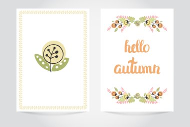 Sonbahar vektör kartı