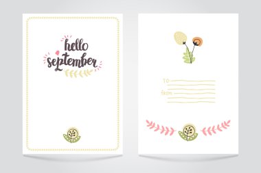 Sonbahar vektör kartı