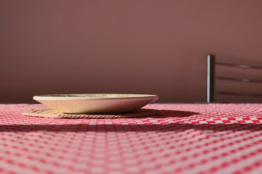 Tablo - bir yemek masası, seçici odak görüntüsünü kavramı