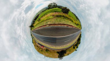 360 derece arkaplan ve yaz çiçekleri.