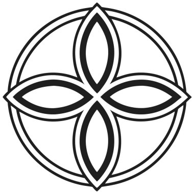 Kelebek ve kabile dekoratif elementleriyle siyah ve beyaz soyut çiçek süsü.