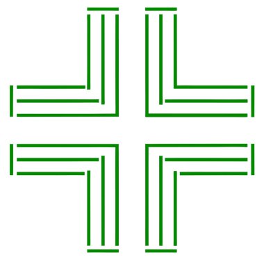 Fotoğraf Gösterimi için Klasik Dekoratif Kare Tasarımlı Geometrik Soyut Çerçeve Koleksiyonu