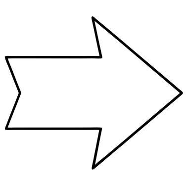 Web tasarımı ve iletişim için beyaz arkaplan üzerinde vektör ok ve posta simgesi