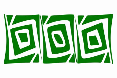 Tekrarlayan yeşil ve beyaz kare ve dikdörtgen şekilleri içeren modern ve şık bir geometrik desen. Bu soyut tasarım arka plan, duvar kağıdı ve tekstil p gibi çeşitli uygulamalar için uygun kusursuz bir doku sunar.