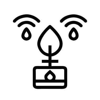 Gözler için su damlası ve duyguları veya veriyi simgeleyen Wi-Fi sinyali olan bir yüz çizgisi resim simgesi.