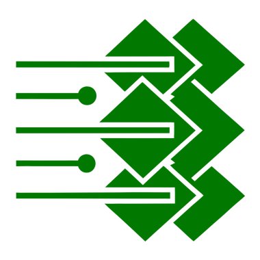Çizgileri ve noktaları olan soyut yeşil geometrik şekiller beyaz arkaplanda dinamik bir model oluşturur. Ayrıntıları temizle ve canlı renkler görsel a 'yı güçlendir...