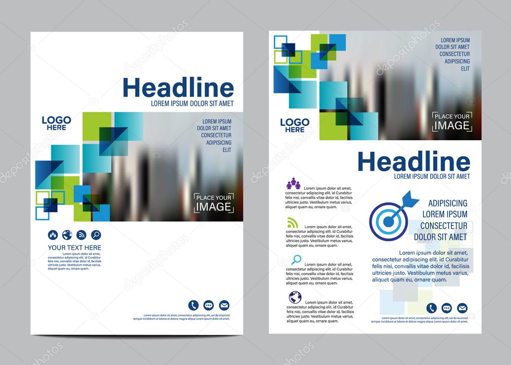 Brochure Annual Report Flyer design template. Leaflet cover Presentation Modern background. illustration vector 