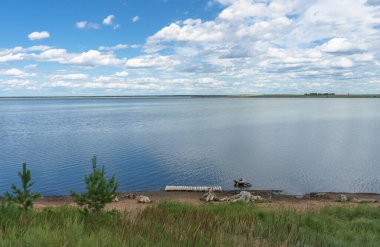 landscape view from above of lake Malinovoe