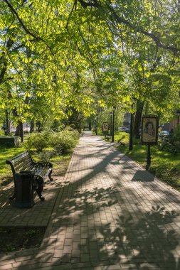 Kaliningrad, Rusya - 11 Mayıs 2021: Enerji Mühendisleri Meydanı