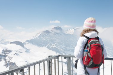 Titlis kış manzarası