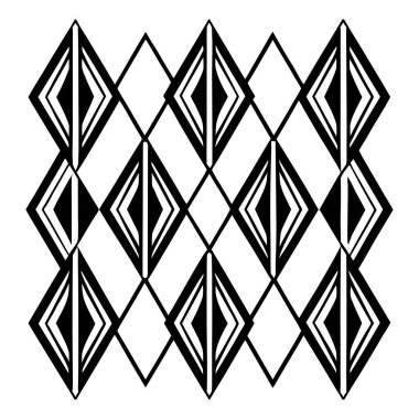A timeless black and white Art Deco seamless geometric pattern featuring bold lines and symmetry. Ideal for wallpapers, fabrics, branding, packaging, and digital backgrounds with a luxury touch.