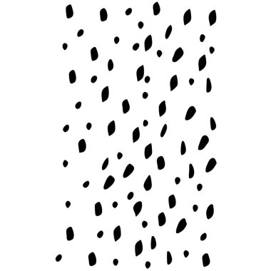 Abstract ink spray seamless pattern featuring bold black blots on a clean white background. Ideal for grunge design, backgrounds, wallpapers, packaging, and digital art projects.