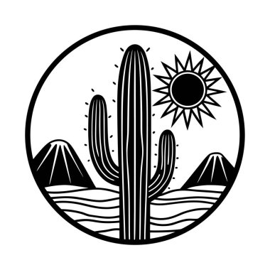 Kaktüs, parlak güneş ve yumuşak kumlu tonlardan oluşan temiz ve modern bir çöl manzarası. Posterler, ev dekorasyonu ya da minimalist estetiği olan batı esinlenilmiş tasarım projeleri için mükemmel..