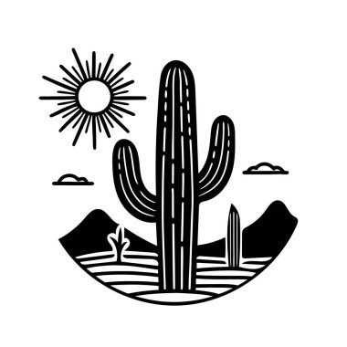 Kaktüs, parlak güneş ve yumuşak kumlu tonlardan oluşan temiz ve modern bir çöl manzarası. Posterler, ev dekorasyonu ya da minimalist estetiği olan batı esinlenilmiş tasarım projeleri için mükemmel..