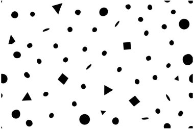 Temiz ve modern bir siyah beyaz konfeti kutlaması arka planı, parti davetiyeleri, şenlikli tasarımlar, posterler ve dijital projeler için mükemmel. Asgari, zarif ve çok yönlü yaratıcı kullanım için ideal.