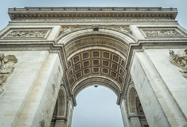 Arco del Triunfo de París en detalles — Foto de Stock