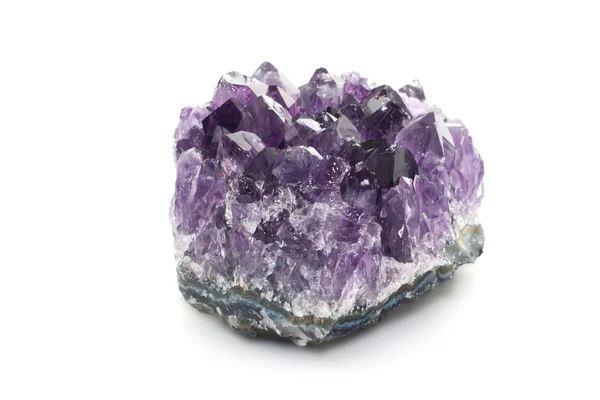 Amethyst on a white background — Stock Photo, Image