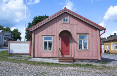 Siltakylä, Finlandiya. Tarihi eski şehir bina