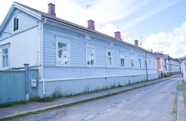 Siltakylä, Finlandiya. Tarihi eski şehir bina