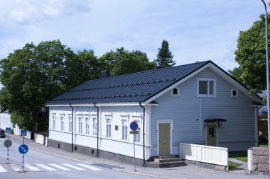 Siltakylä, Finlandiya. Tarihi eski şehir bina