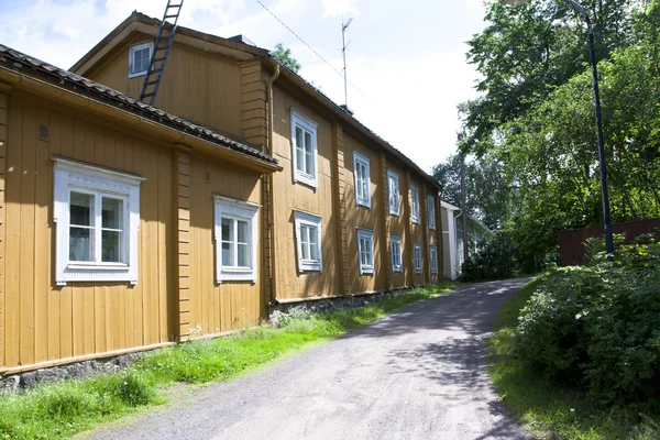 Loviisa, Finnland. Historisches Gebäude in der Altstadt — Stockfoto