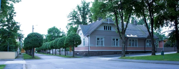 Loviisa, Finland. Historic building in the old town — Stock Photo, Image