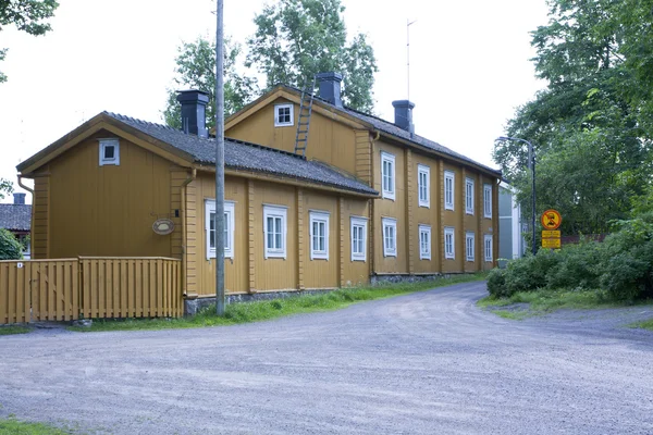 Siltakylä, Finlandiya. Tarihi eski şehir bina