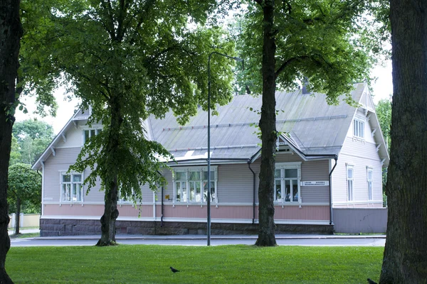 Loviisa, Finland. Historic building in the old town — Stock Photo, Image