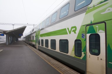 Kouvola, Finlandiya 31 Mart 2016 - Kouvola tren istasyonu.