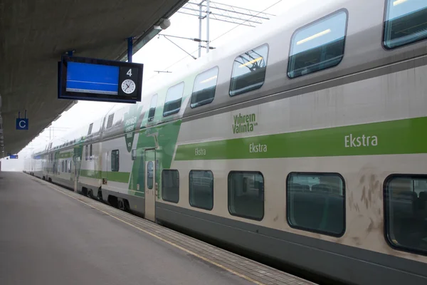 Kouvola, Finlândia 31 de março de 2016 - Estação ferroviária de Kouvola . — Fotografia de Stock