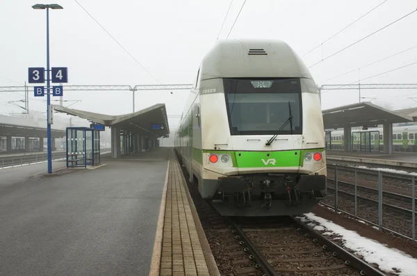 Kouvola, Finsko 31 březen 2016 - Kouvola železniční stanice. — Stock fotografie