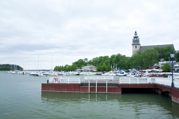 Starożytny Kościół za port w Naantali, Finlandia — Zdjęcie stockowe