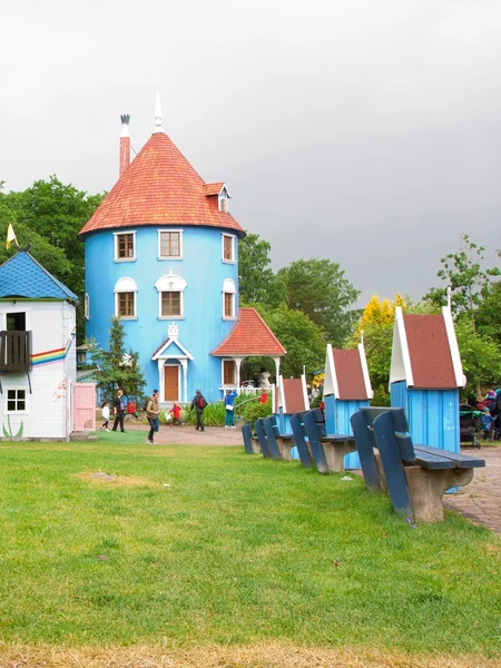 Naantali, Finlandiya - 07 Temmuz 2015: Moominworld Moominhouse