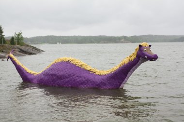 Naantali, Finlandiya - 07 Temmuz 2015: Moominworld Dront Edward