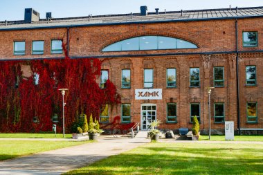 Kouvola, Finlandiya - 27 Eylül 2020: Güneydoğu Finlandiya Uygulamalı Bilimler Üniversitesi Xamk.